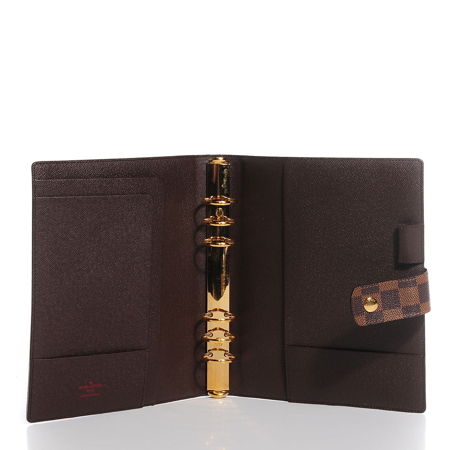 Damier Ebene Large Ring Agenda Cover