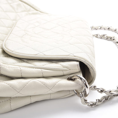 Chanel Caviar Quilted Timeless Accordion Flap White 9 of 17