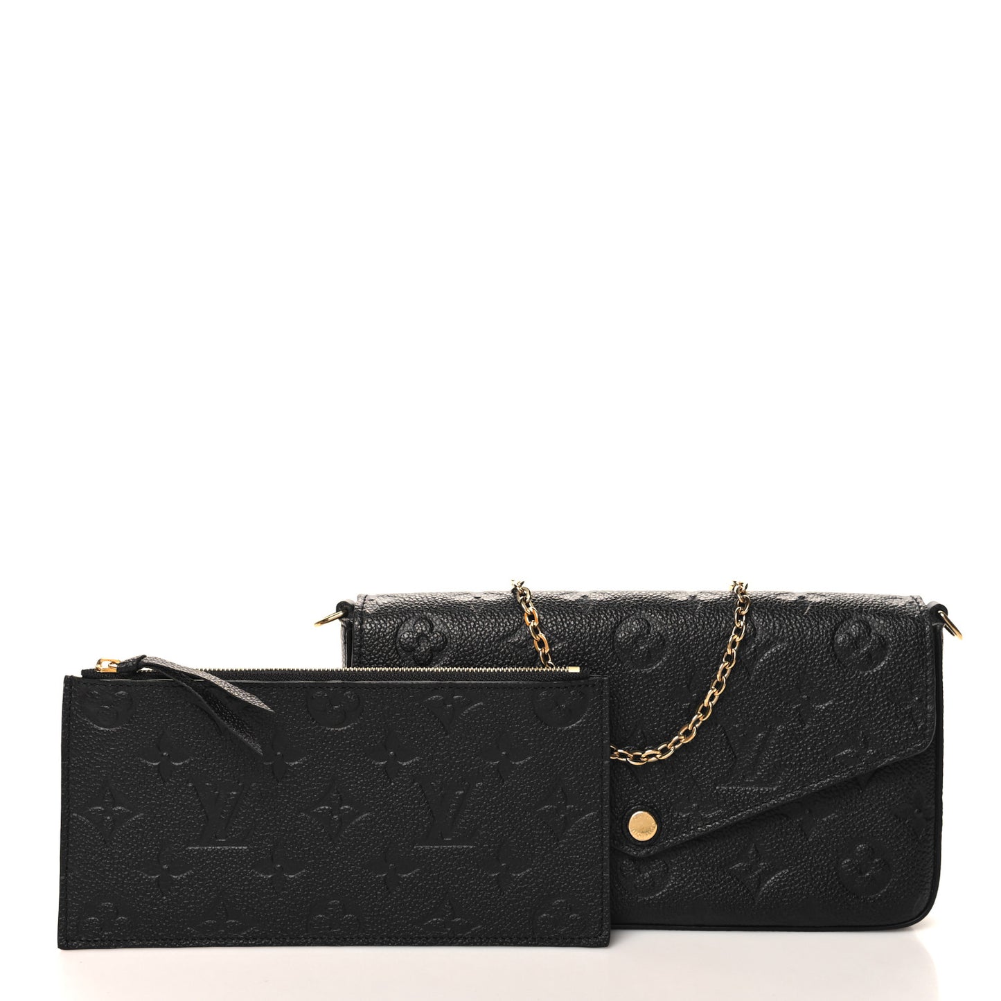 Empreinte Pochette Felicie Chain Wallet Black