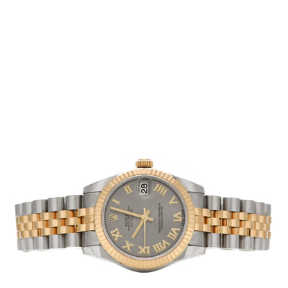 Rolex Stainless Steel 18K Yellow Gold 31mm Oyster Perpetual Datejust Watch Steel Roman 178273 2 of 5