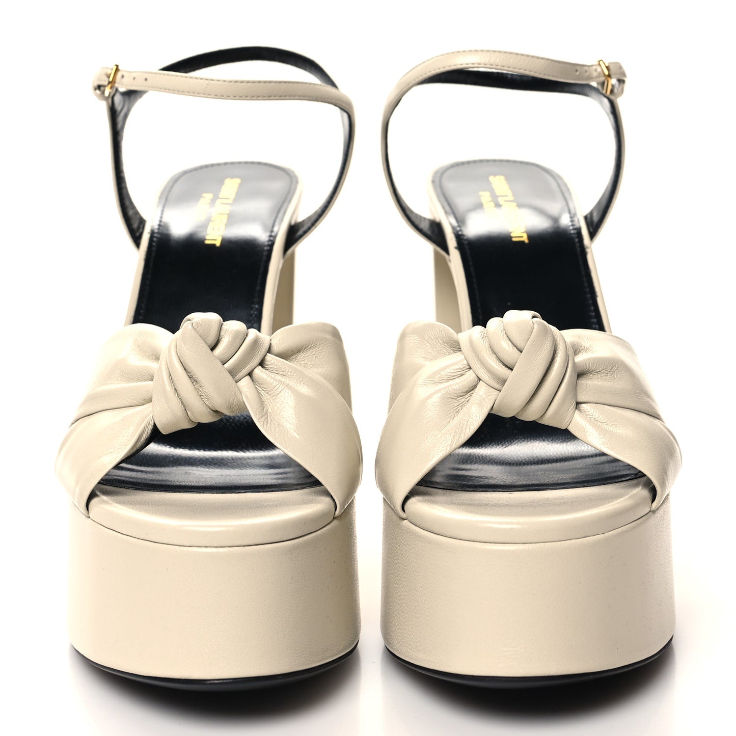 Vendome Bianca 85 Platform Sandals 40 Pearl