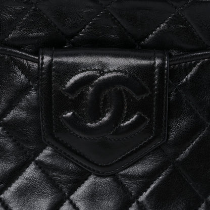 Chanel Lambskin Quilted CC Tassel Camera Case Black 12 of 13