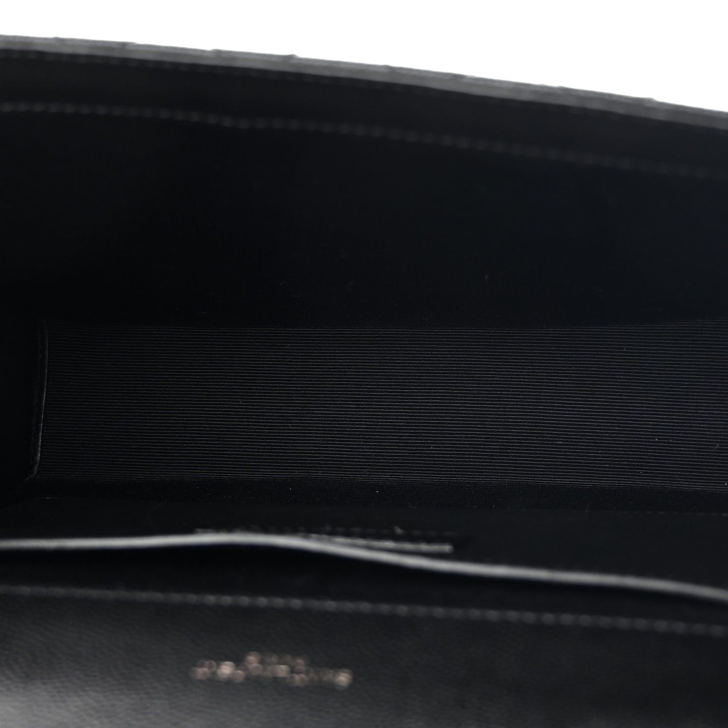 Grain De Poudre Textured Mixed Matelasse Triquilt Medium Monogram Monochrome Satchel Black