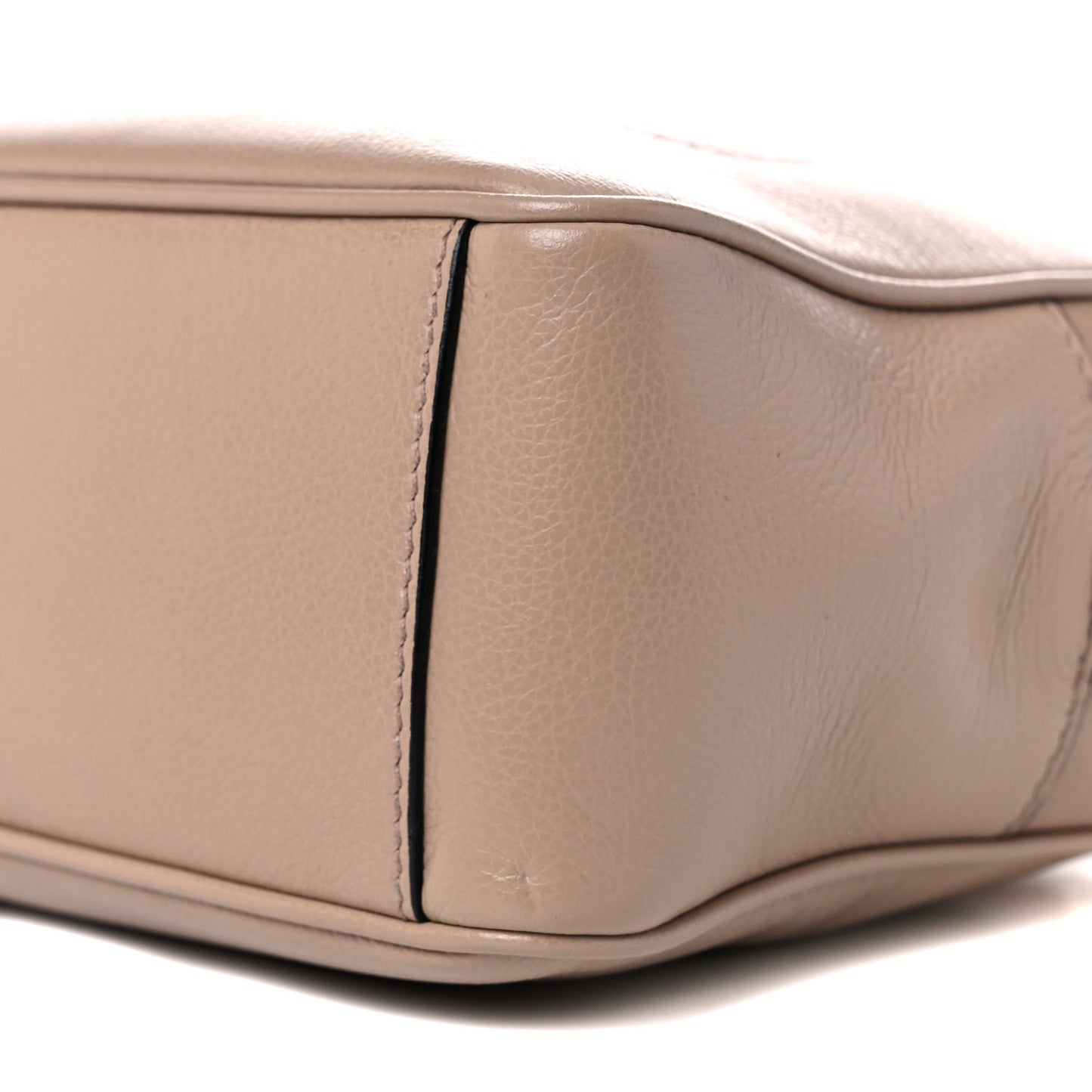 Glace Calfskin Embossed Logo Crossbody Cammeo