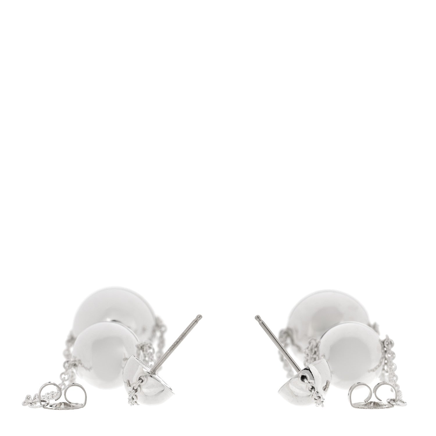 Tiffany Sterling Silver HardWear Triple Drop Earrings 3 of 5