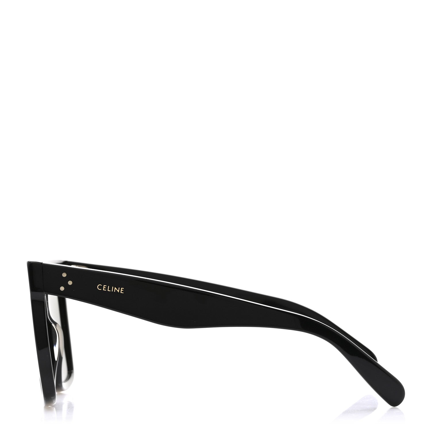 Celine Acetate Polarized Oversized Sunglasses CL4055IN Black 2 of 6