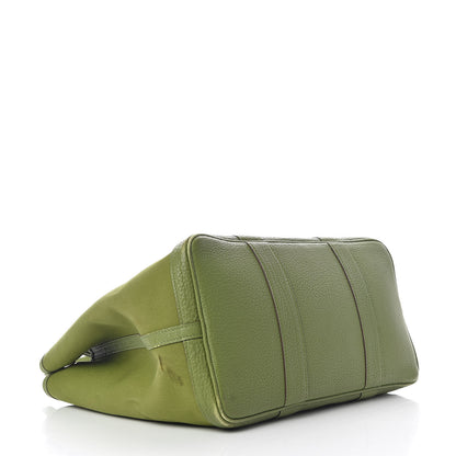 Hermes Toile Buffle Gala Garden Party 36 MM Tote Vert Anis 5 of 16