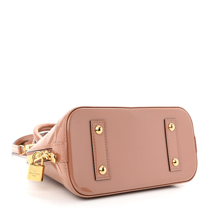 Louis Vuitton Vernis Alma BB Rose Velours 4 of 12