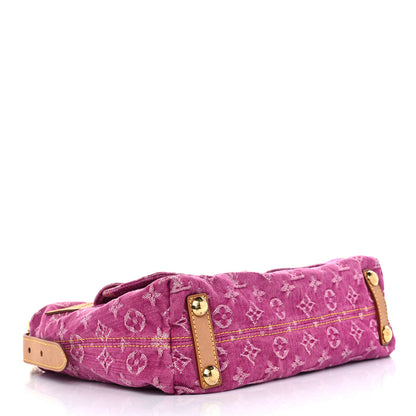 Louis Vuitton Denim Baggy PM Fuchsia 4 of 11