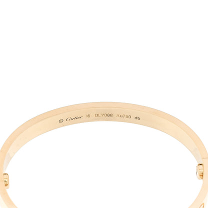 Cartier 18K Yellow Gold LOVE Bracelet 16 6 of 9