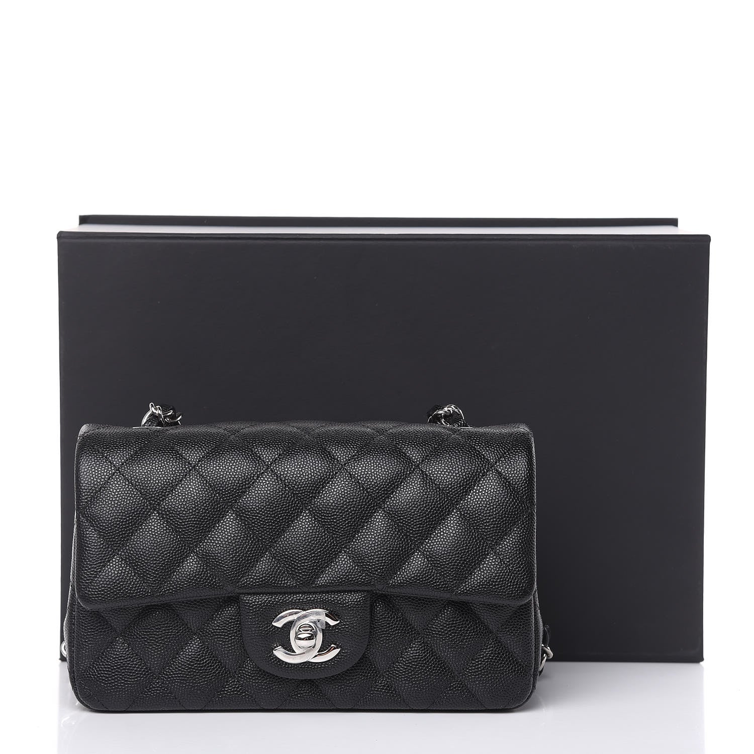 Chanel Caviar Quilted Mini Rectangular Flap Black 10 of 10