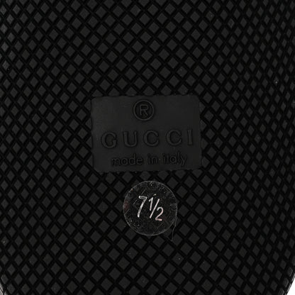 Gucci Calfskin Web Mens Screener Sneakers 7.5 Black White 7 of 10