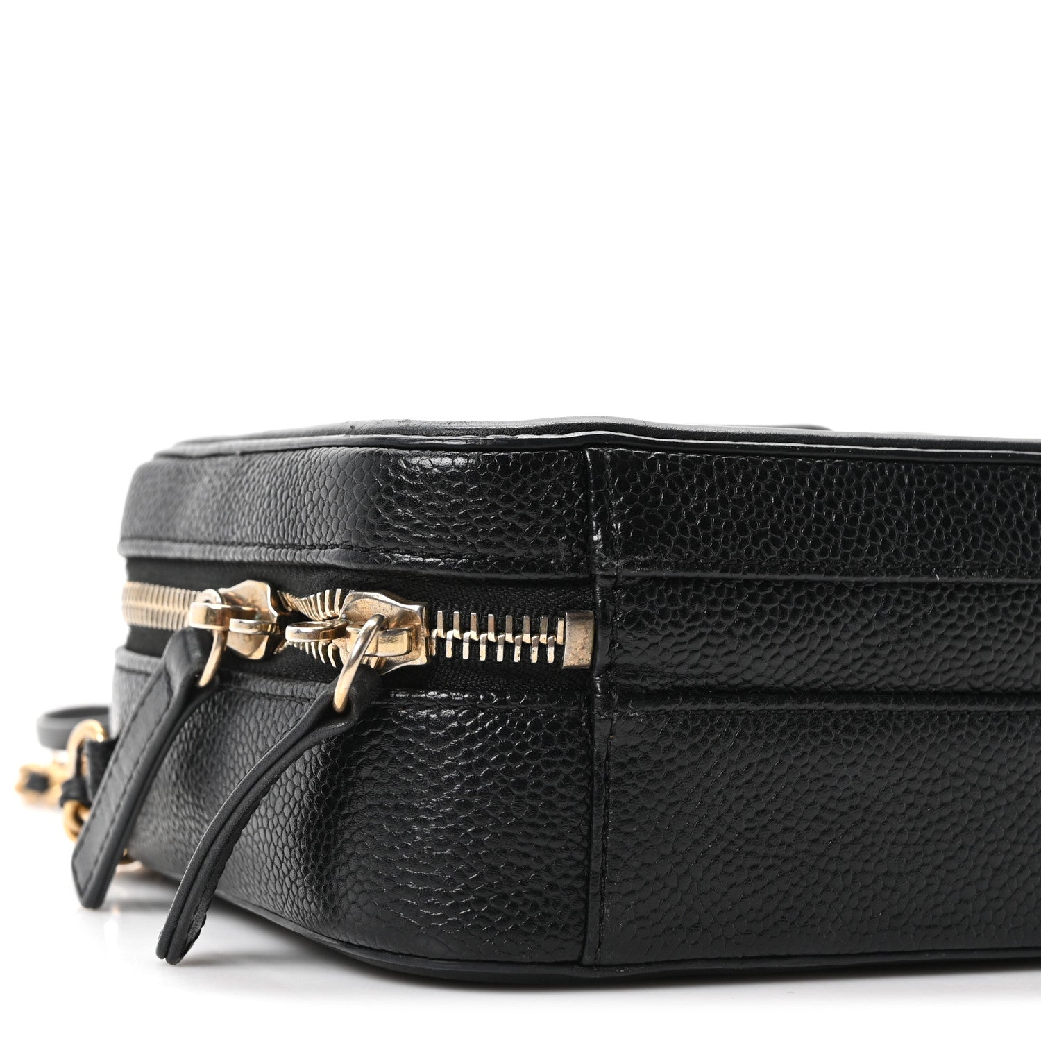Chanel Caviar Quilted Small CC Filigree Vanity Case Black 9 of 10