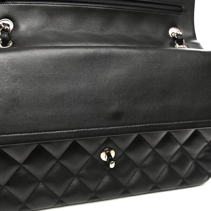 Chanel Lambskin Quilted Jumbo Double Flap Black 11 of 12