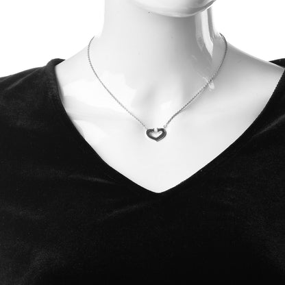 Cartier 18K White Gold Medium Hearts and Symbols Necklace 2 of 7