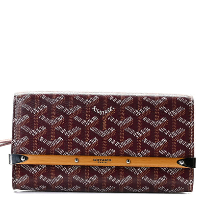 Goyard Goyardine Monte Carlo Bois Clutch Bordeaux 1 of 9