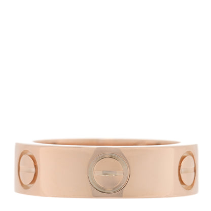 Cartier 18K Pink Gold Pink Sapphire 5.5mm LOVE Ring 50 5.25 3 of 4