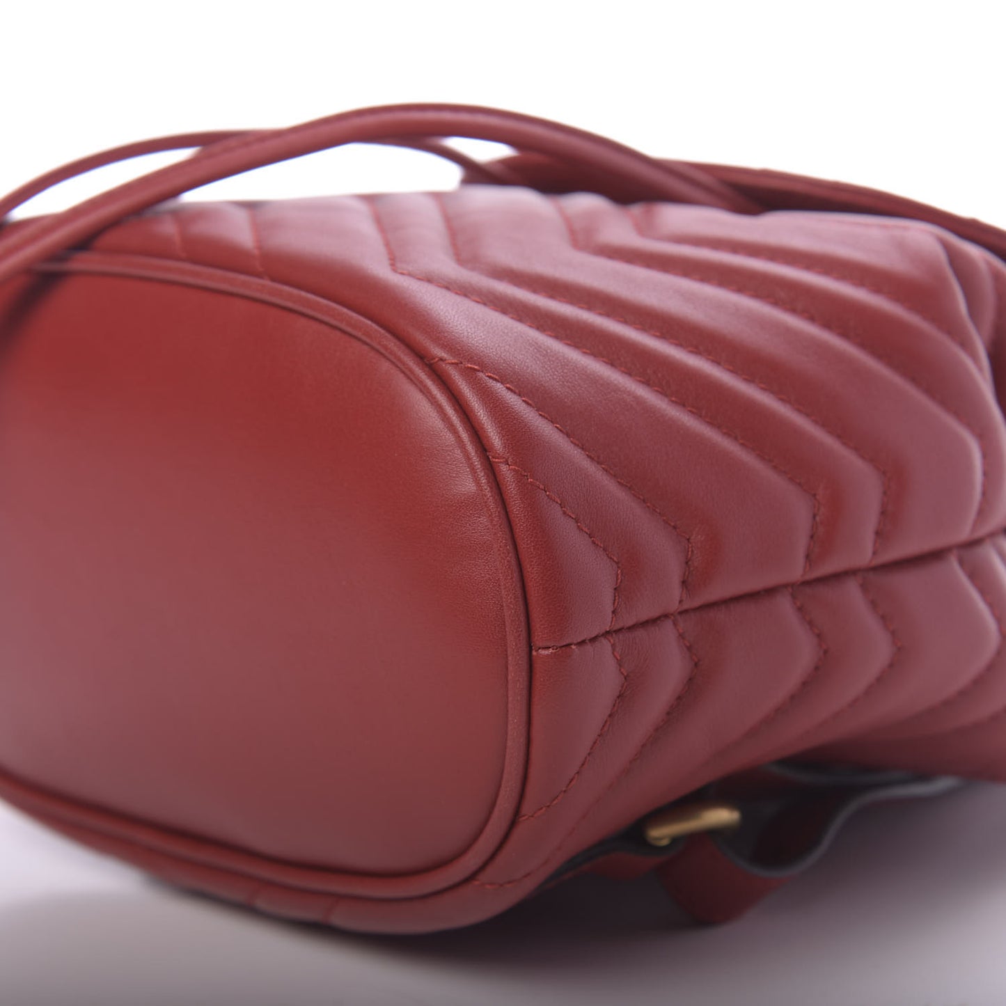 Calfskin Matelasse GG Marmont Flap Backpack Hibiscus Red