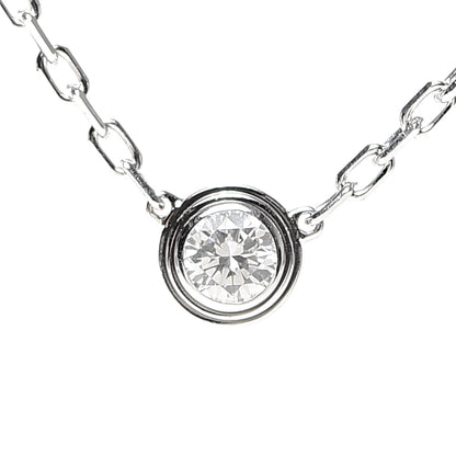Cartier 18K White Gold Diamond SM D'Amour Pendant Necklace 4 of 5