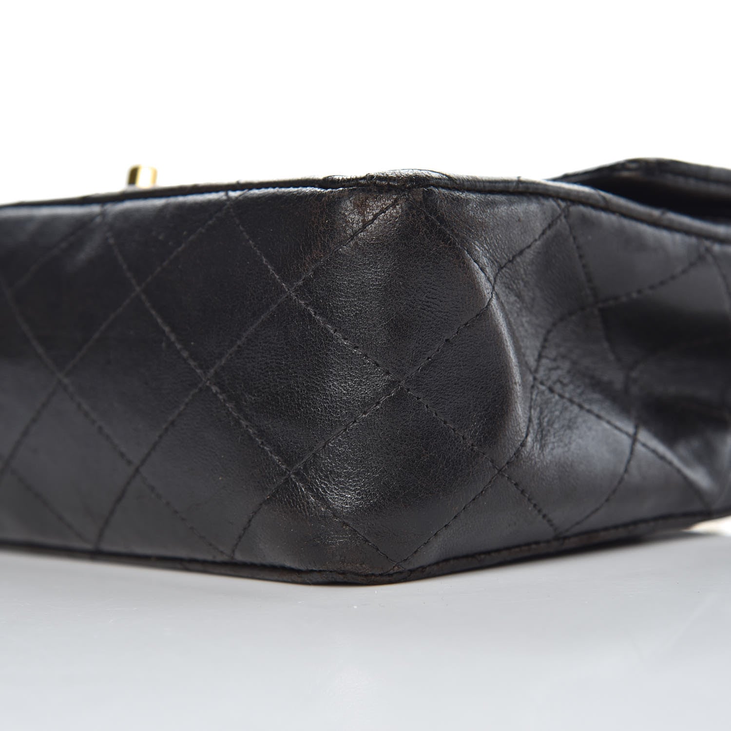 Chanel Lambskin Quilted Medium Double Flap Black 12 of 14