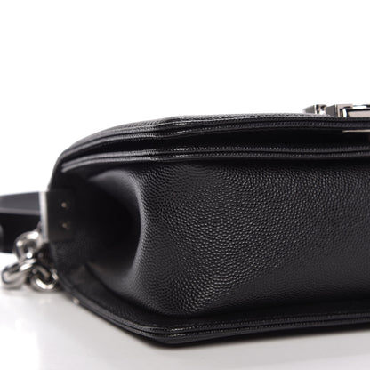Chanel Caviar Chevron Quilted Small Boy Flap Black 6 of 10