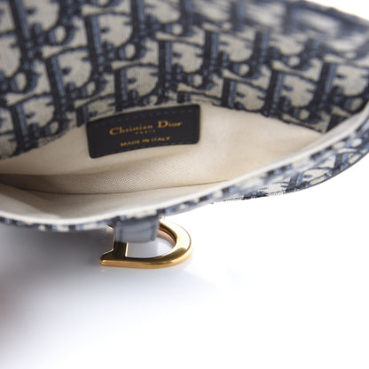 Christian Dior Oblique Saddle Belt Bag Blue 5 of 6