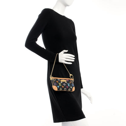 Louis Vuitton Monogram Multicolor Pochette Milla MM Black 2 of 9