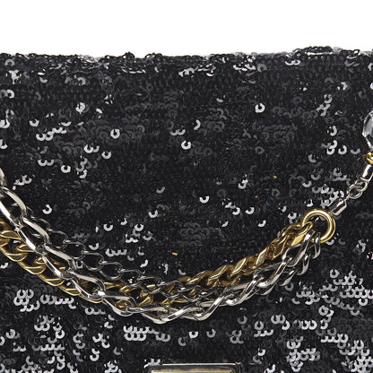 Dolce & Gabbana Sequin Miss Charles Evening Bag Black 9 of 9