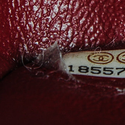 Chanel Lambskin Quilted Medium Double Flap Dark Red 7 of 7