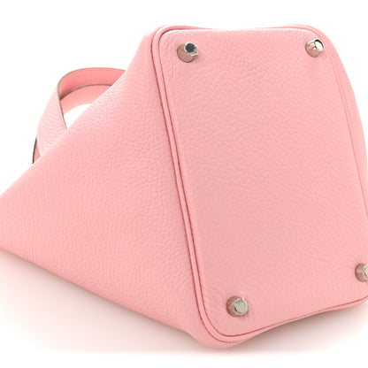 Hermes Taurillon Clemence Picotin Lock 18 PM Rose Sakura 9 of 11