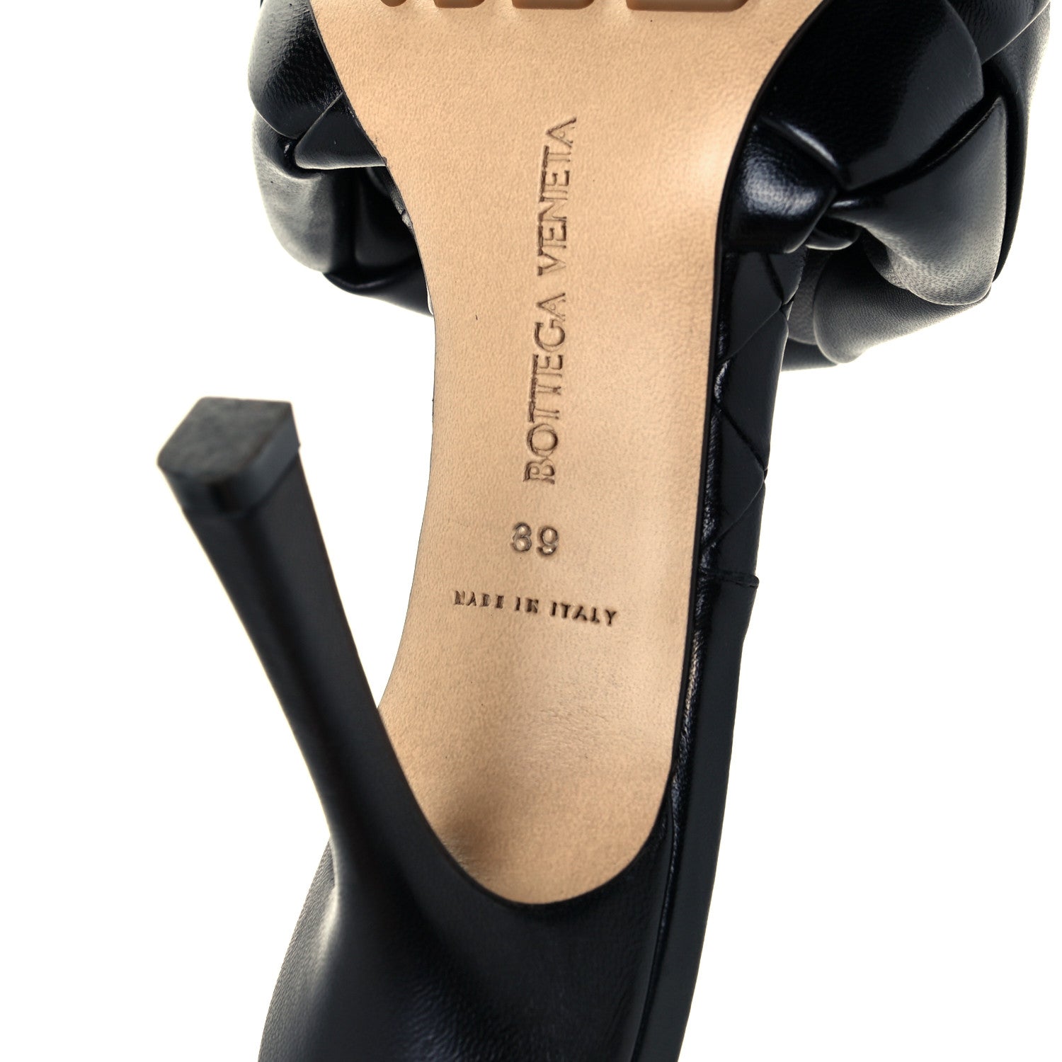 Bottega Veneta Nappa Maxi Intrecciato Lido Mule Sandals 39 Black 8 of 10