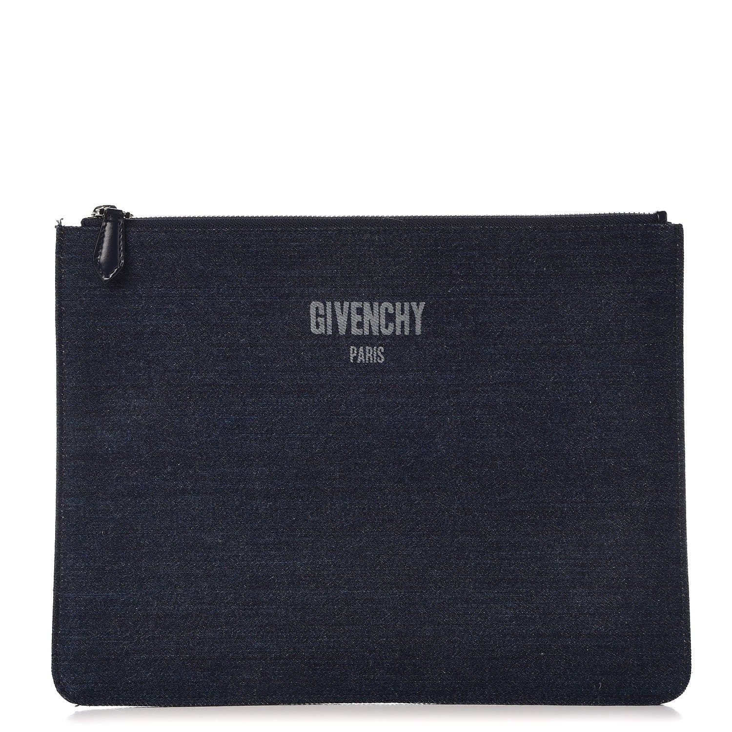 Givenchy Denim Medium Logo Pouch Blue 1 of 9