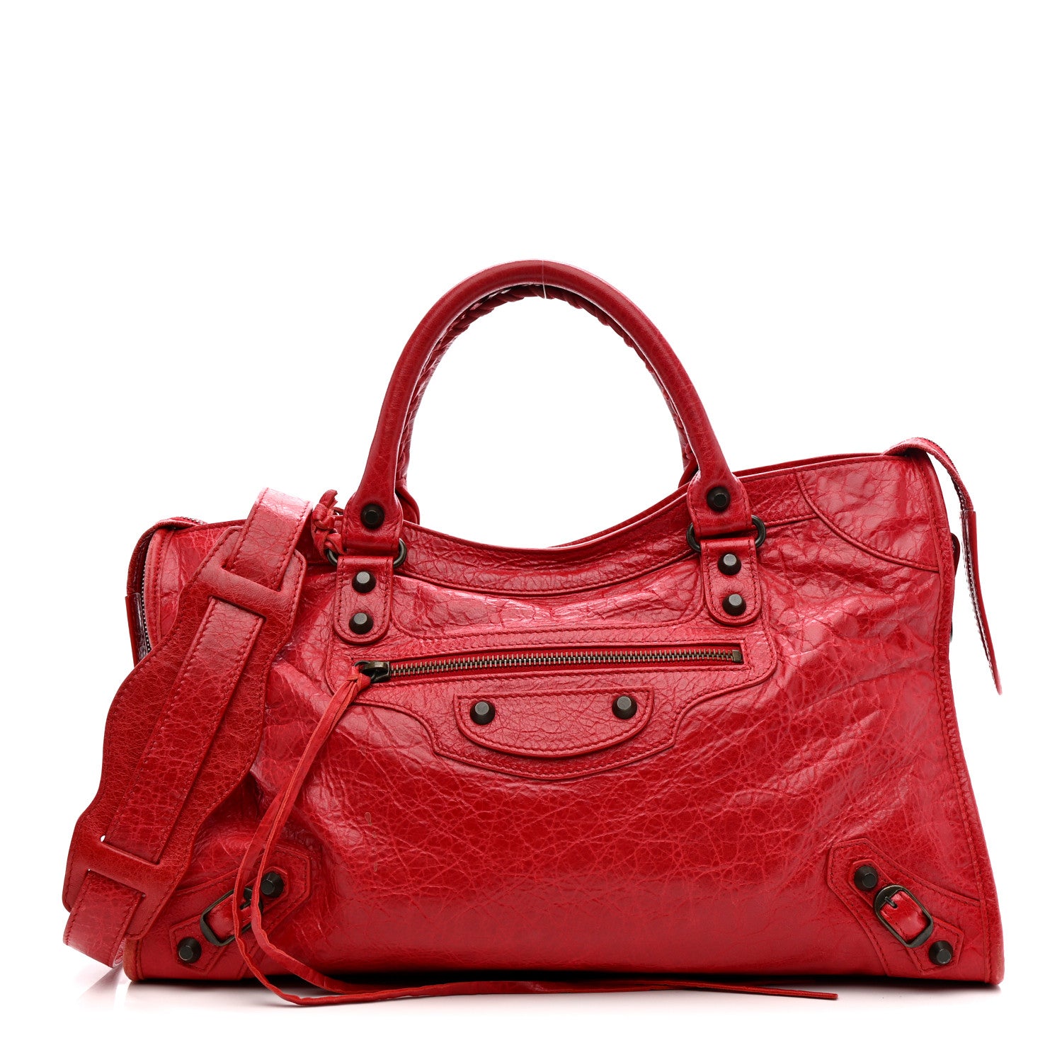 Balenciaga Agneau Classic Hardware City Rouge Cardinal 1 of 13