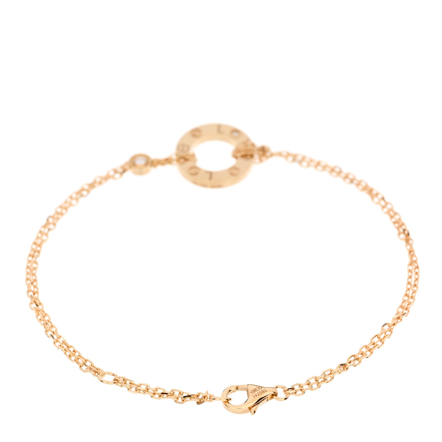 Cartier 18K Yellow Gold Diamond Love Bracelet 2 of 4