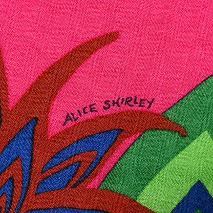Hermes Cashmere Silk The Three Graces Shawl 140 Rose Vif Marron 3 of 6