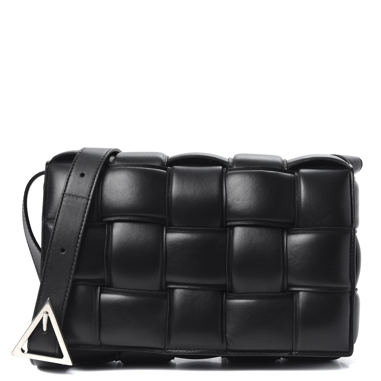 Bottega Veneta Nappa Maxi Intreccio Padded Cassette Crossbody Bag Black 1 of 9