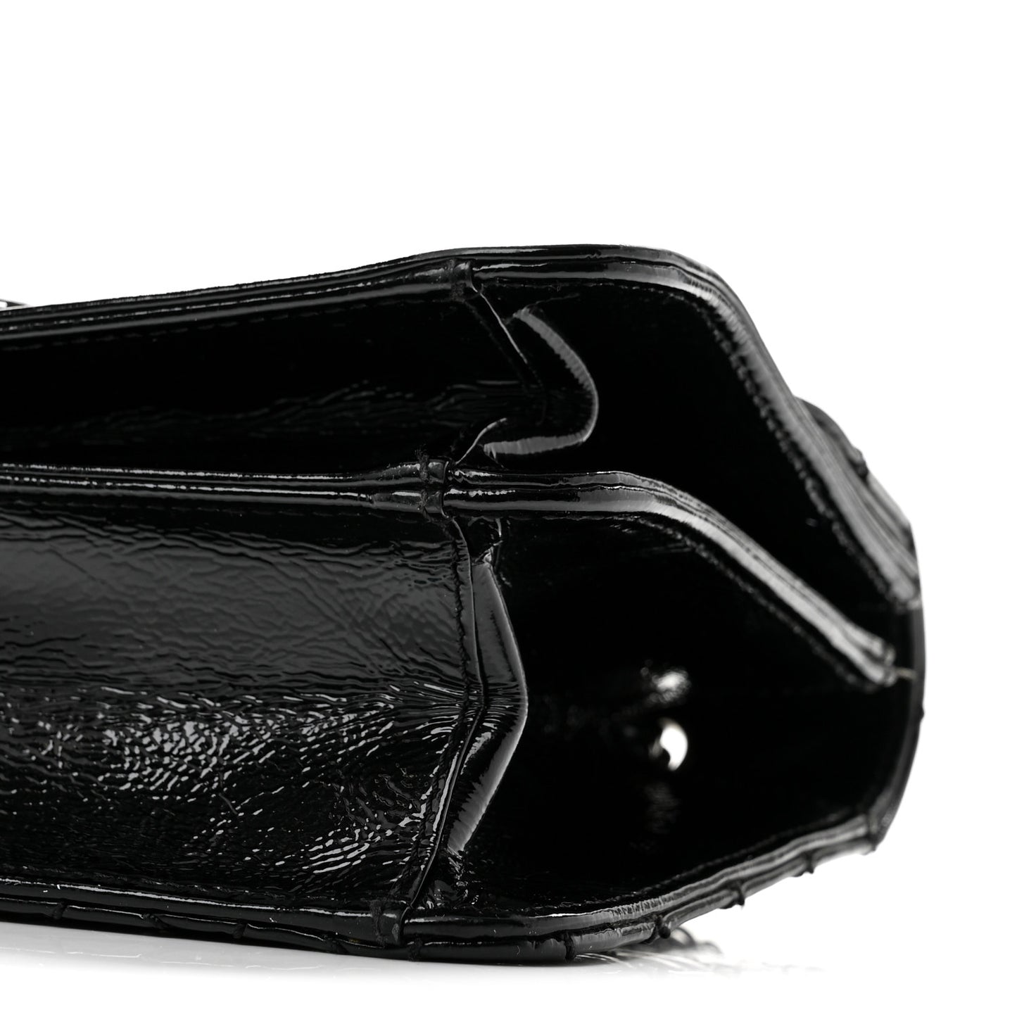 Patent Medium Madison Flap Black