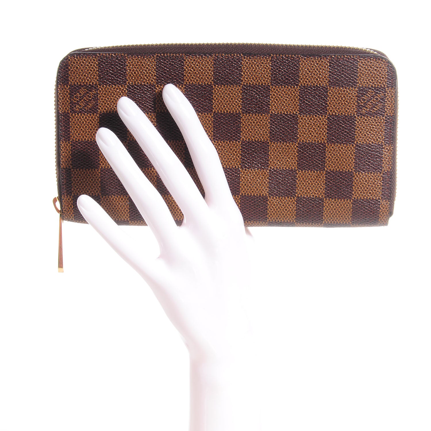 Louis Vuitton Damier Ebene Zippy Wallet 2 of 7