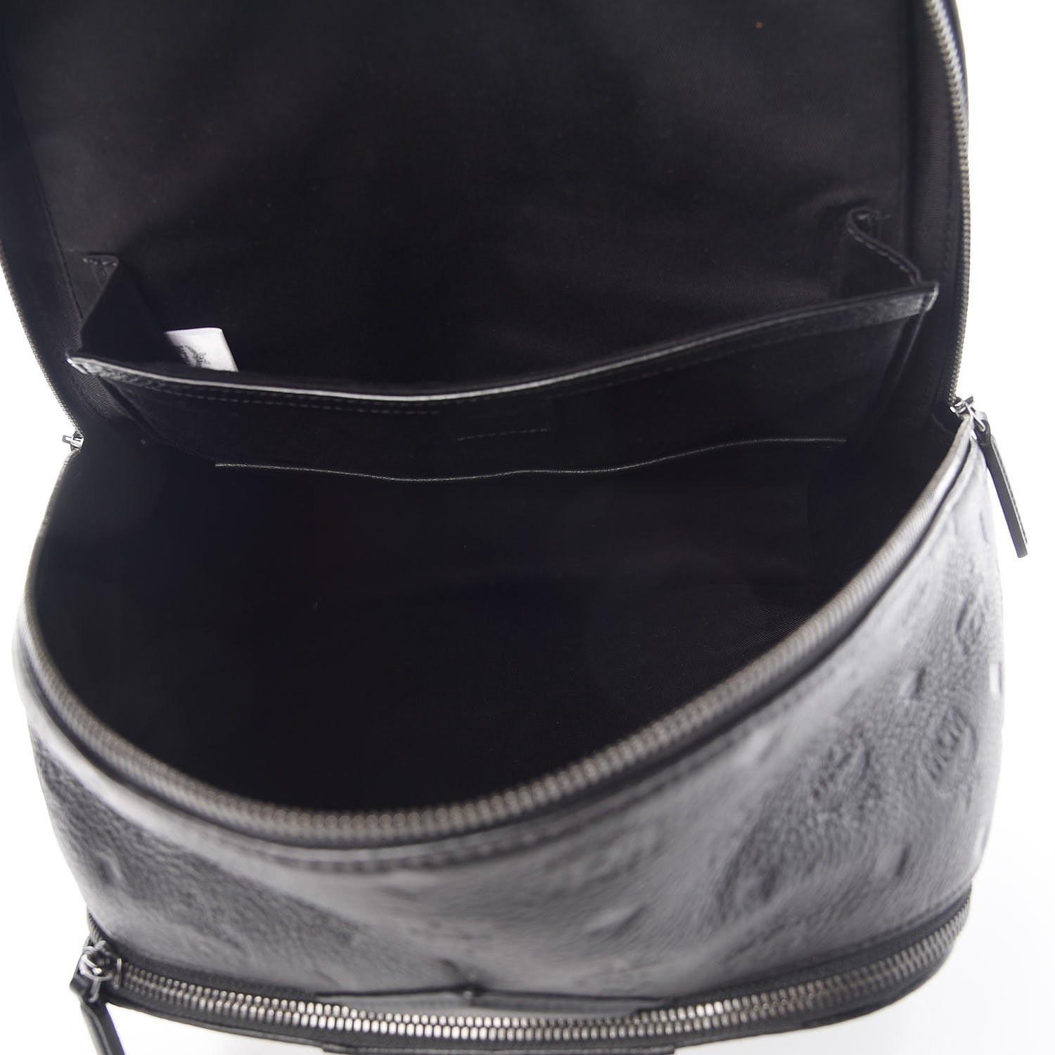 MCM Calfskin Ottomar Monogram Duke Backpack Black 7 of 17
