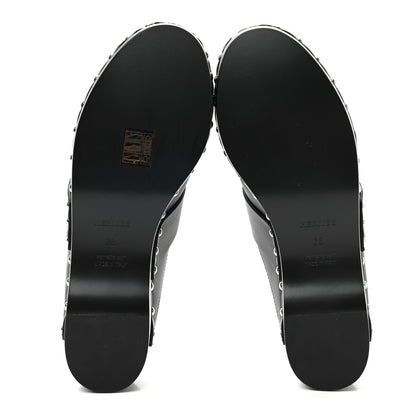 Hermes Calfskin Calya Mules 38 Black 5 of 7