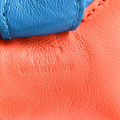 Hermes Milo Lambskin Grigri Rodeo Horse Bag Charm PM Orange Poppy Bleu Izmir Rose Azalee. 3 of 4