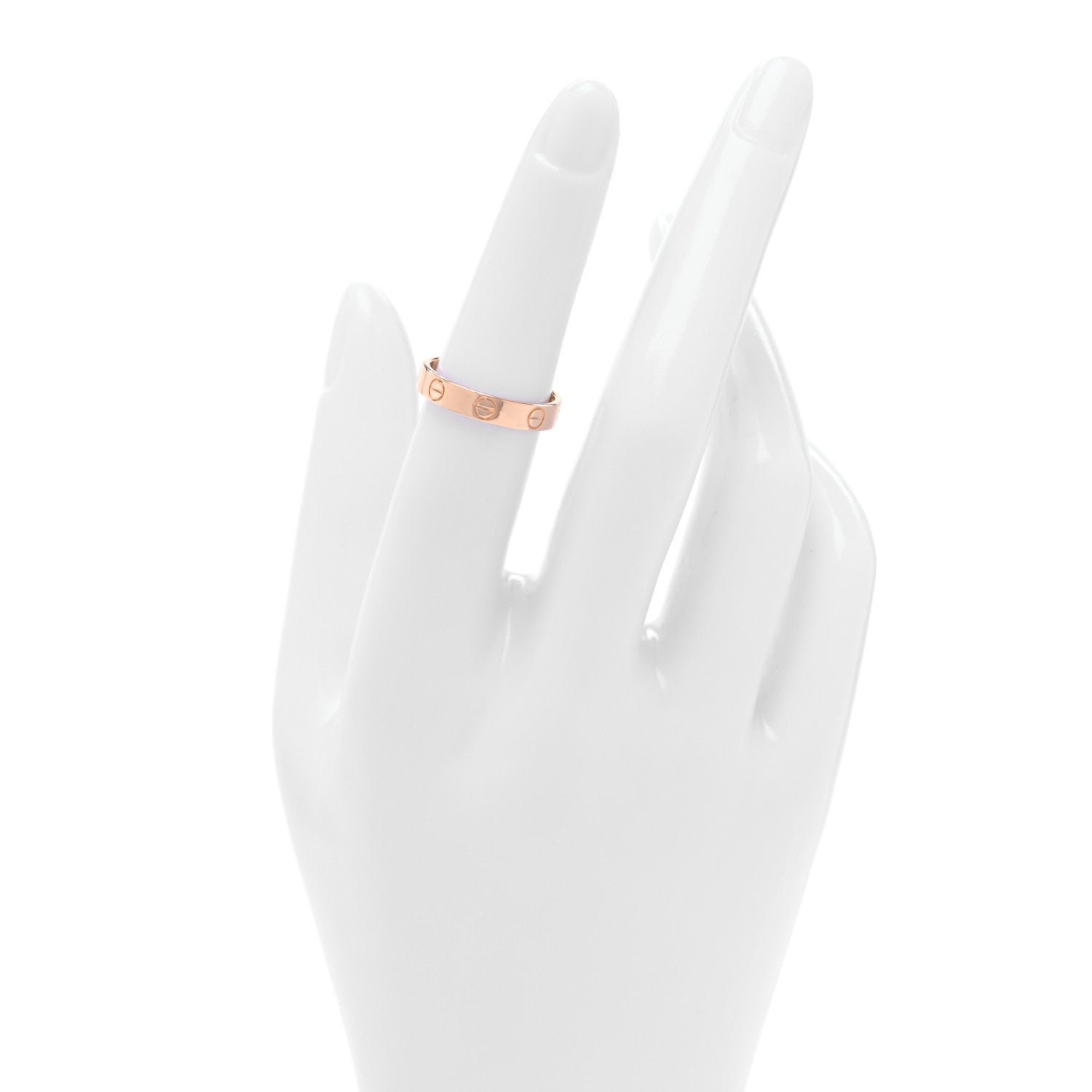 Cartier 18K Pink Gold 3.5mm LOVE Wedding Band Ring 51 5.75 2 of 4