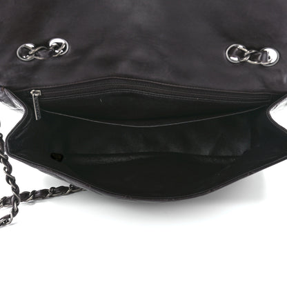 Chanel Washed Lambskin Quilted Jumbo Hybrid Reissue Flap Dark Brown 5 of 12