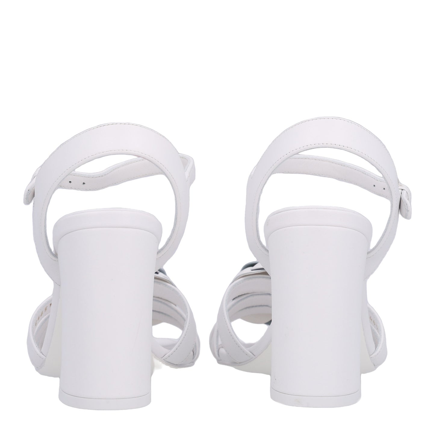 Lambskin Camellia Sandals 39 White