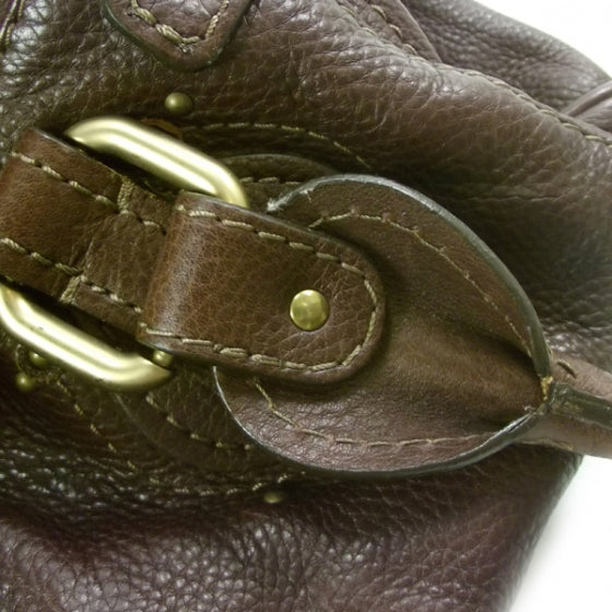 Leather Paddington Satchel Brown
