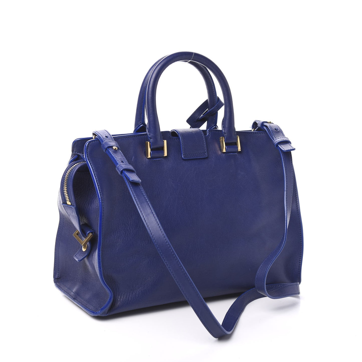 Calfskin Small Classic Y Cabas Navy