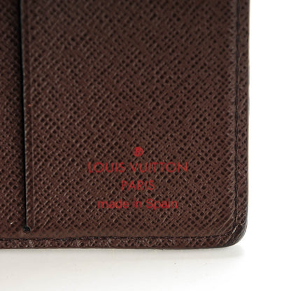 Louis Vuitton Damier Ebene Billfold Wallet 6 Credit Card Slots 6 of 7