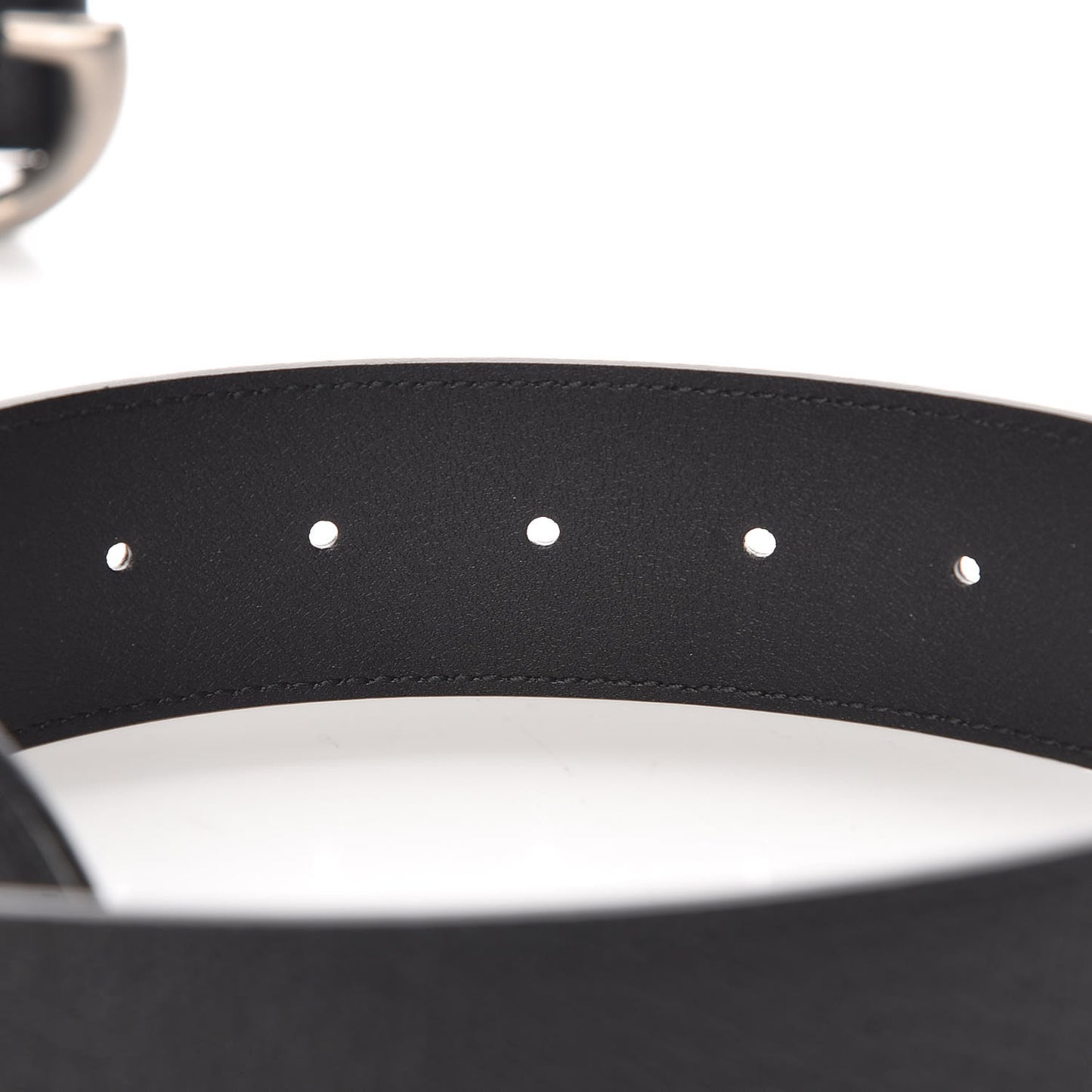 Textured Dollar Calfskin Nickel Double G 40mm Belt 100 40 Dark Cocoa