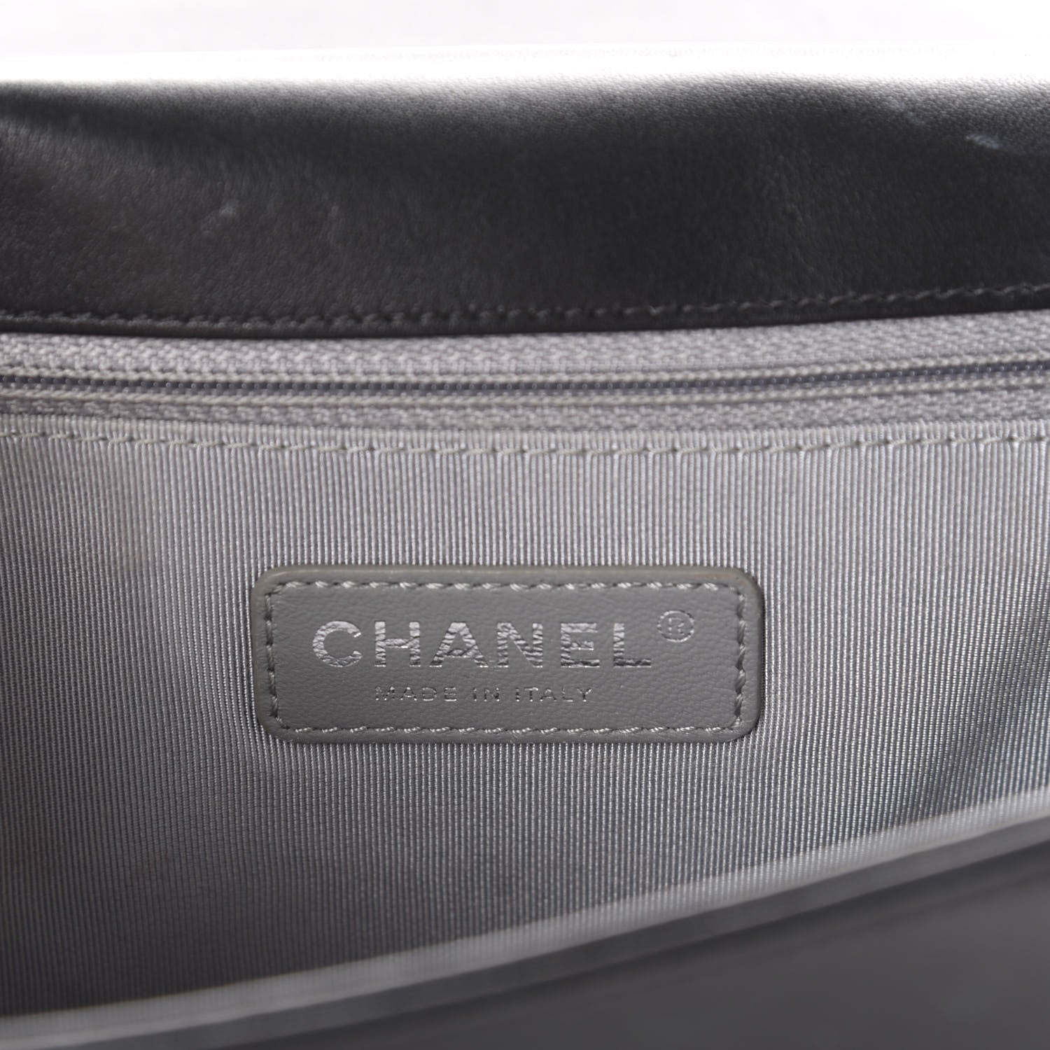 Chanel Lambskin Chevron Quilted New Medium Boy Flap Black 13 of 15