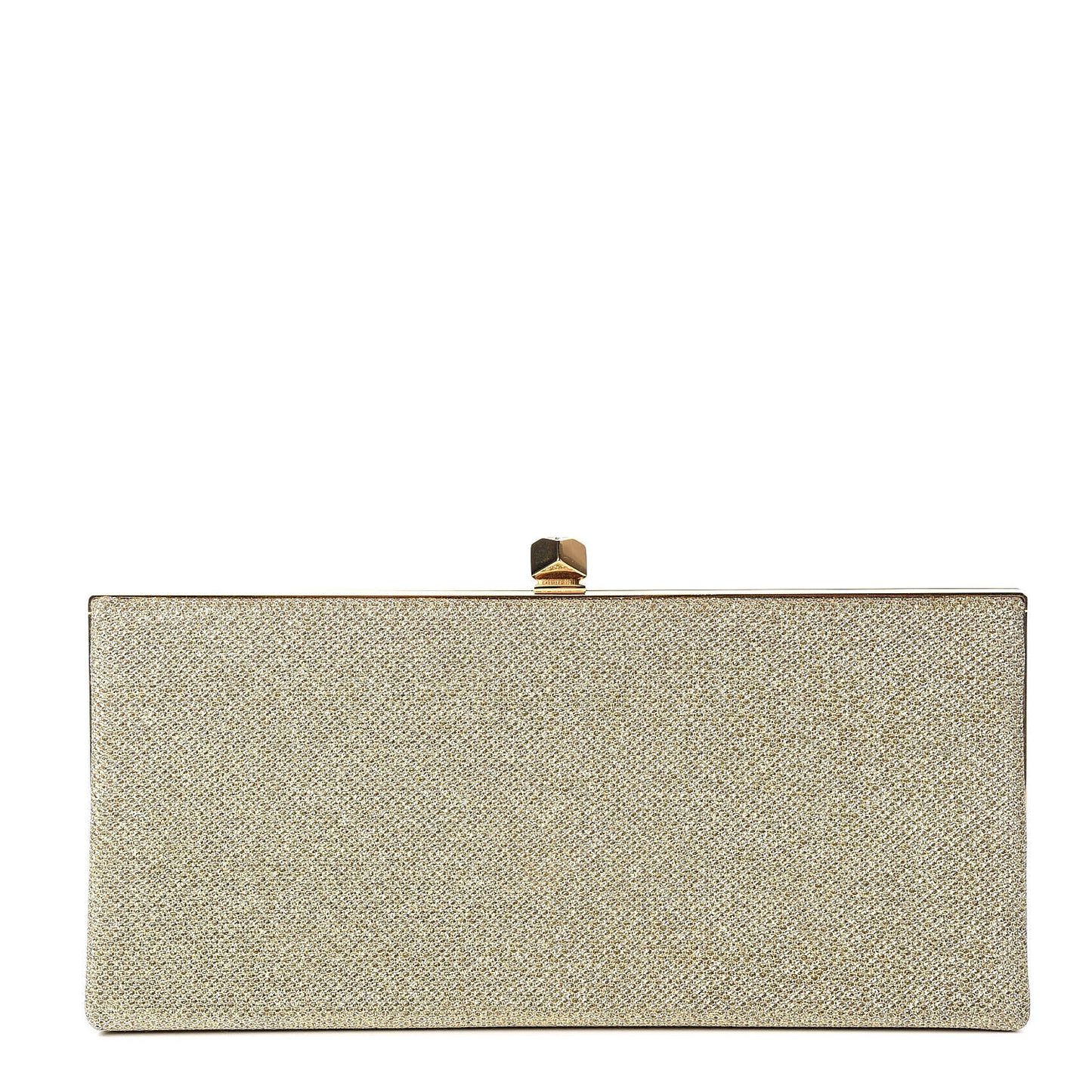Lame Glitter Oversized Clutch Light Bronze